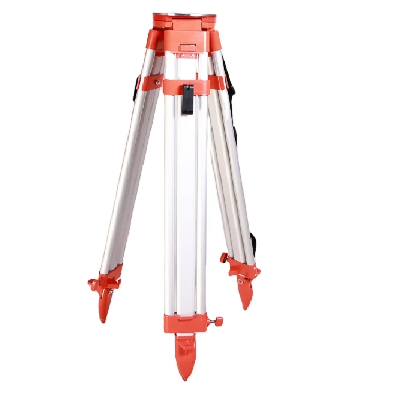 Factory Round Head Heavy Duty   Surveying Instrument Aluminium Tripod JZ-1E Screw Lock&Quick Release Clamp Lock&Self-lock