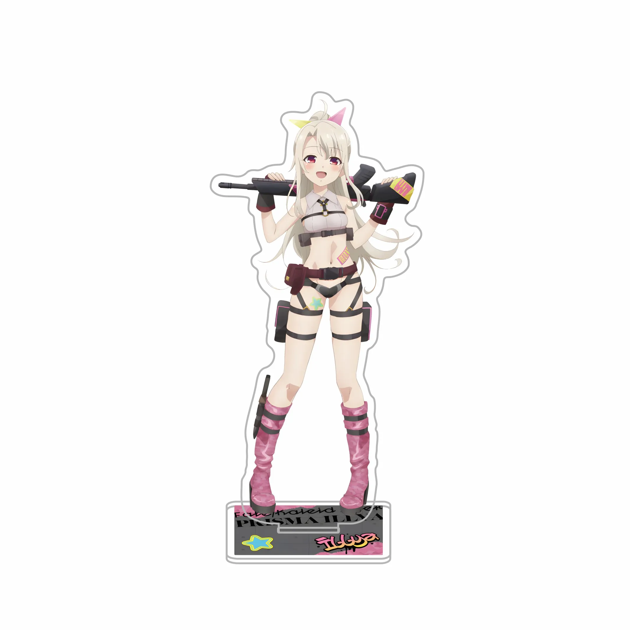 Fate/kaleid liner Prisma Illya Licht Nameless Girl AJ2026 Military Ver. 15cm Acrylic Stand Cartoon keychains Birthday Gifts for