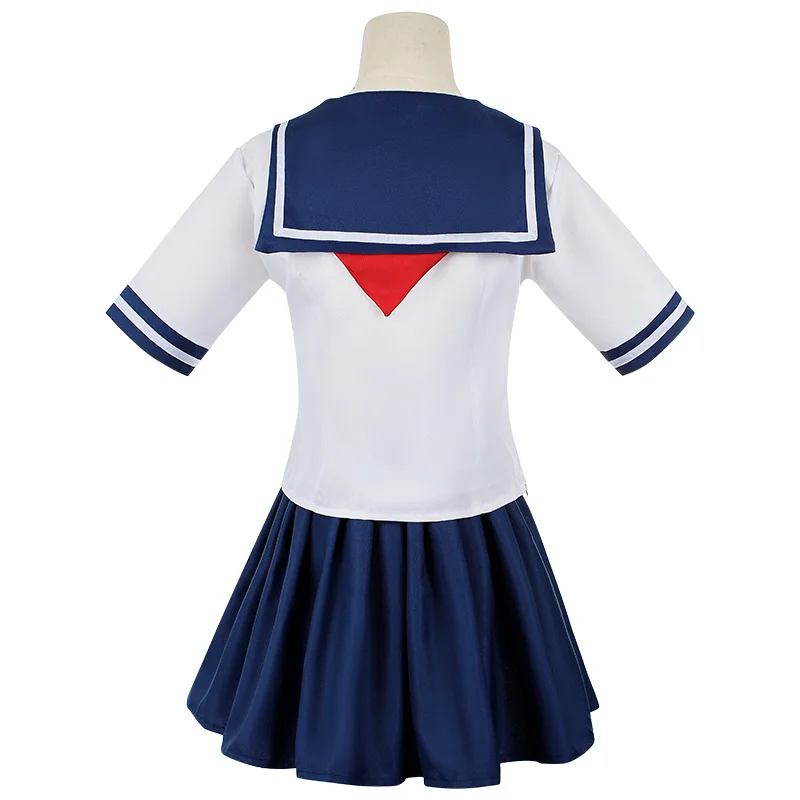 Yandere Simulator Ayano Aishi Cosplay Costumes Game Anime Girls JK Uniform Outfit Sailor T-shirt with Skirt Black Wigs Set Party