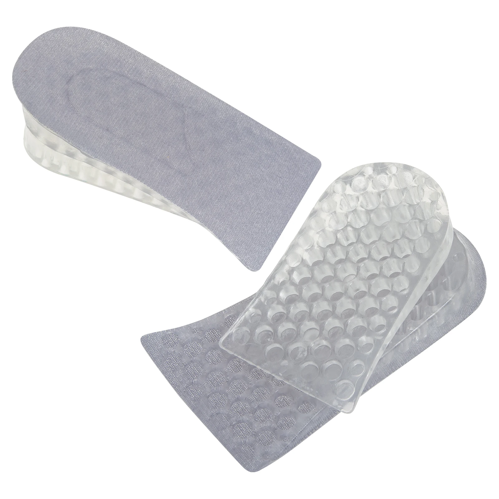 

2 Pairs Height Increasing Insoles Breathable Comfortable Invisible Shoe Lifts Heel Inserts Shock Absorption Pads for Running