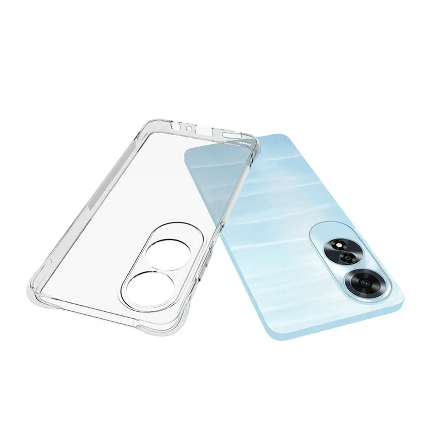 For OPPO A60 A18 A38 A58 A78 4G Anti-Shock HD Clear TPU Case,Transparent TPU Case For OPPO A58 A78 A58X 5G