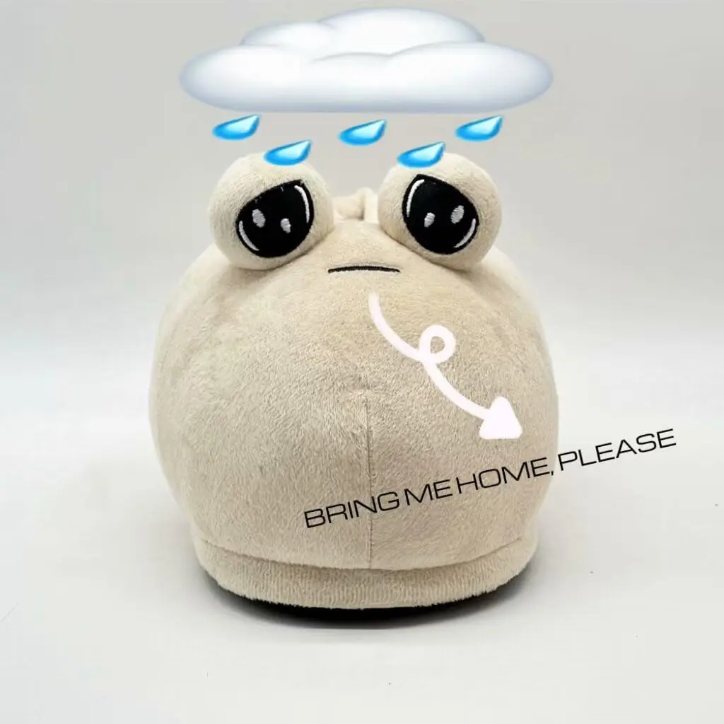 The Maw Pou Cotton Slipper Anime peluche pantofole Kawaii Soft farcito soffici scarpe antiscivolo Alien Pou Doll Gifts Kids Home Decor