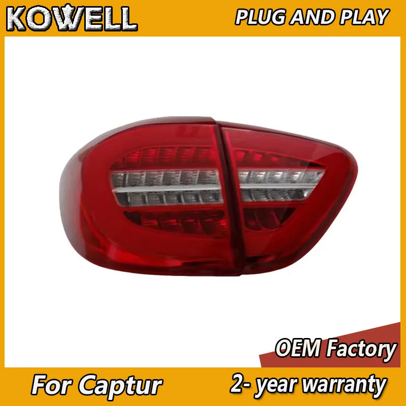 

KOWELL Car Styling For Renault Captur Taillights 2013-2017 Captur Tail Lights Rear DRL Fog Brake Turn Signal Reversing