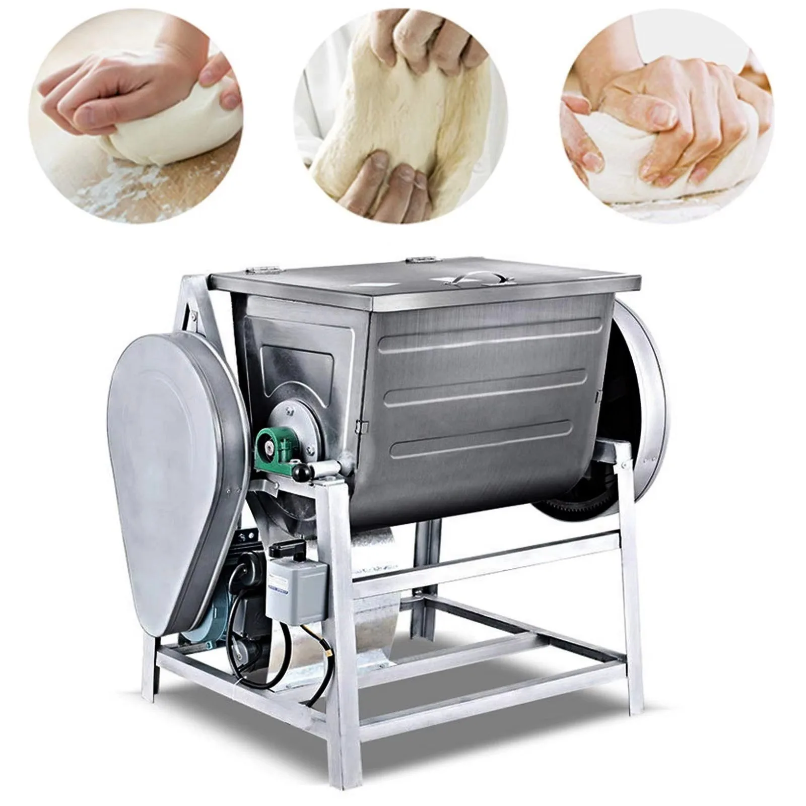 Heavy Duty Dough Mixer Industrial Bread Dough Mixer Dough Maker Flour Mixer 100 kg Electric Kitchen Appliance view 3