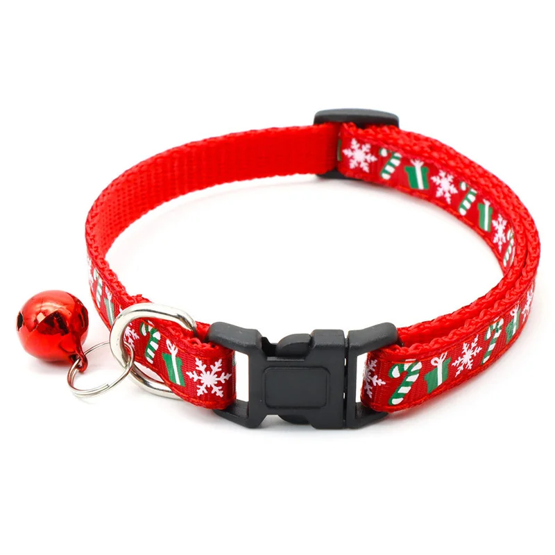 Christmas Safety Buckle Dog Collar Snowflake Tree Christmas Pet Collar Adjustable Collar Cat Collar Pet Accessories Wholesale