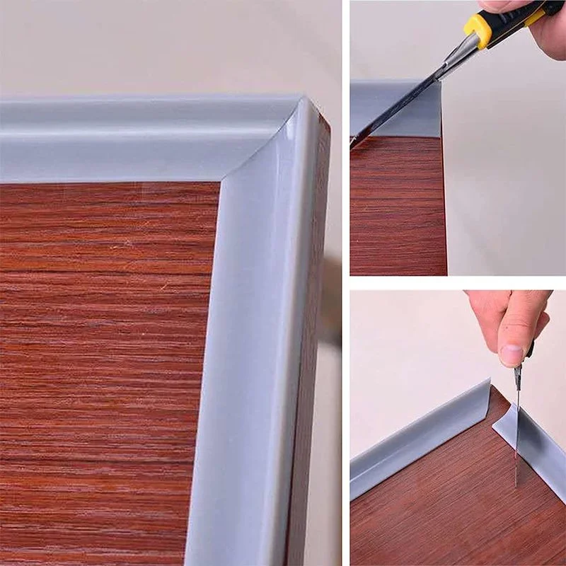 Rubber Silicone Shower Barrier Water Stopper Bathroom Waterproof Strip Water Retaining Strip Bendable Door Bottom Sealing Strip
