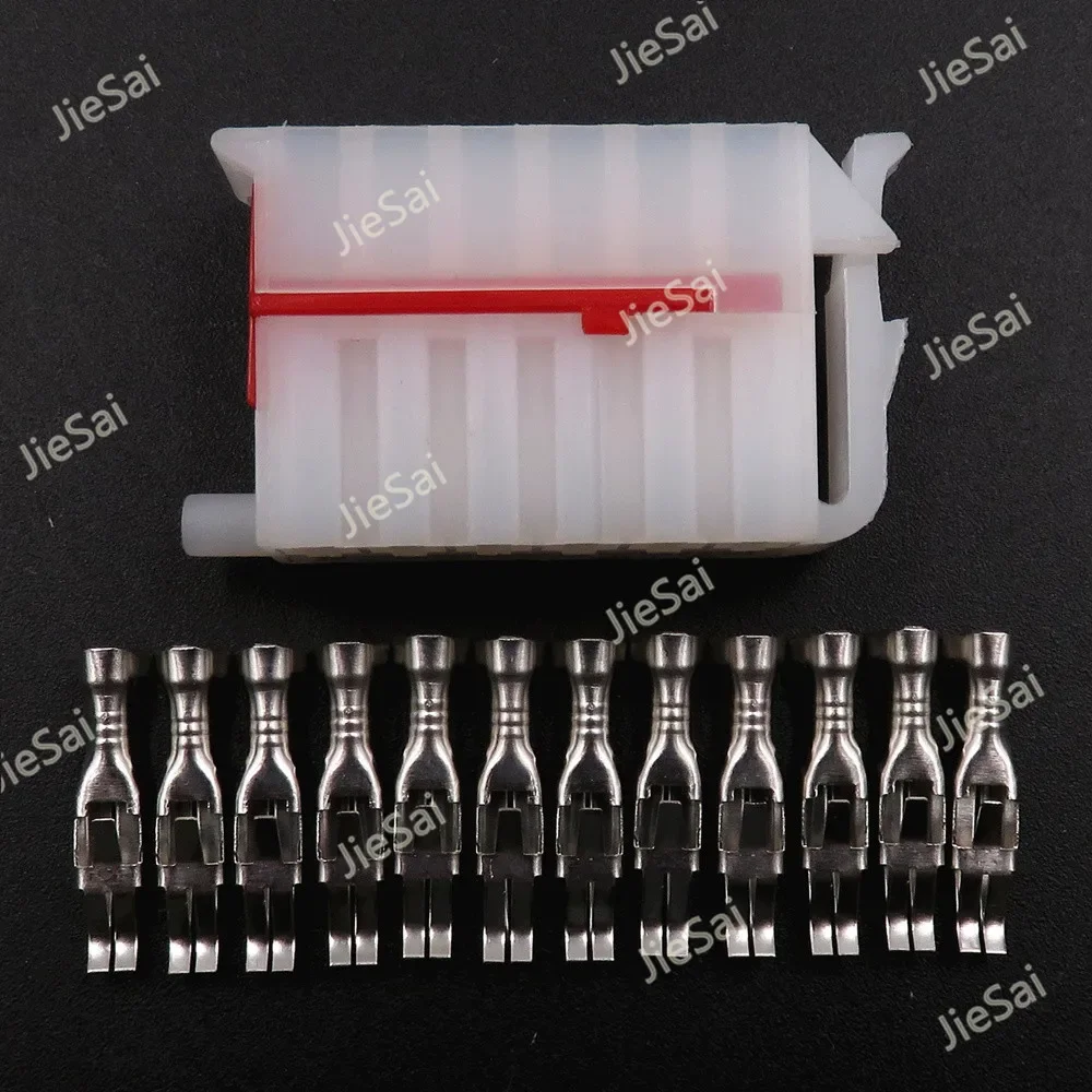 12 Pin 357 945 971 Automotive Wiring Terminal Unsealed Plug Replacement Connector 928569 3.5 Series White Wire Socket