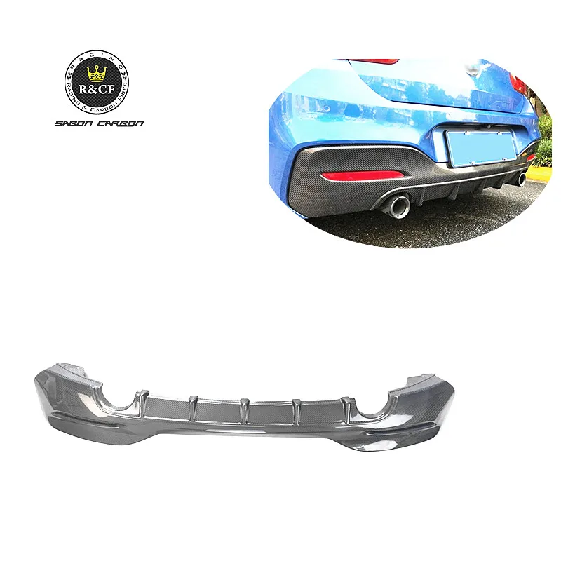 

Задний бампер из углеродного волокна в стиле Fin Style, диффузор для губ, АВТОМОБИЛЬНЫЙ СТИЛЬ 2017-18 для BMW M135i LCI M140i F20 F21