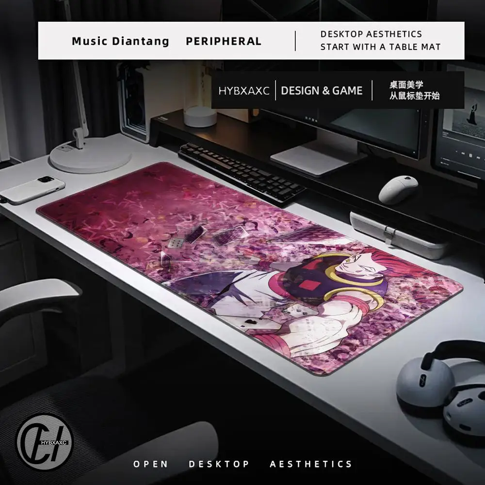 Computer Gaming Accessoires Muismat Kantoor PC Muismat Toetsenbord Pad H-hunter x H-hunter Hisoka Bureau Decoracion Anime Bureau Mat