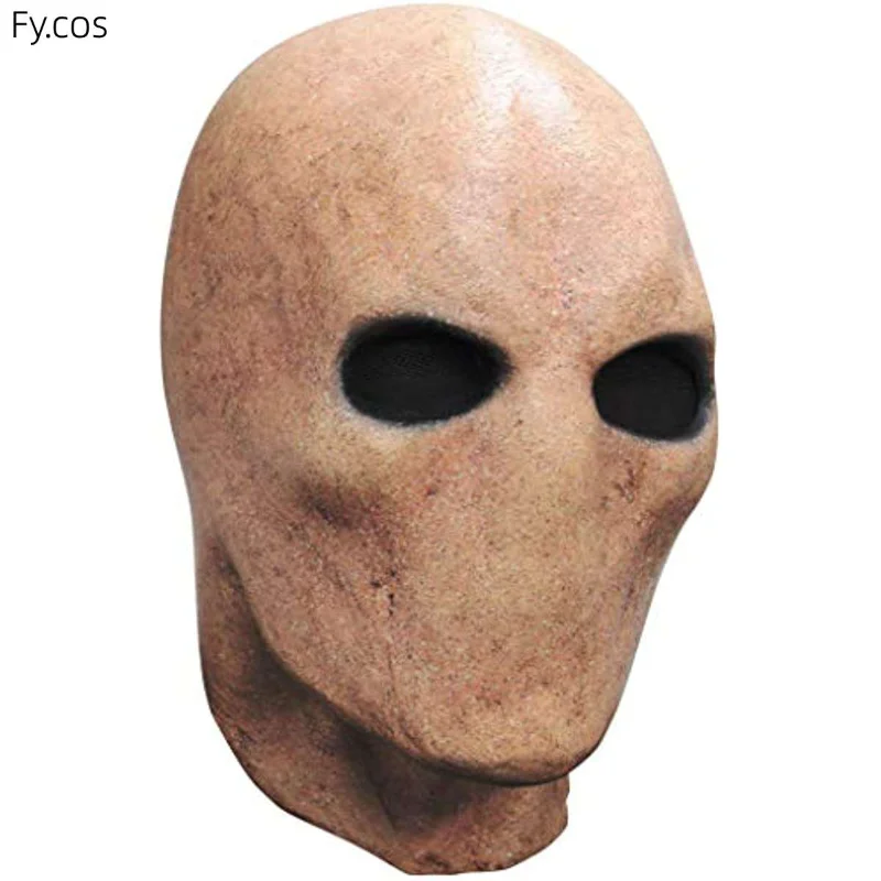 Horror Faceless Man Mask Creepy Devil Full Face Latex Helmet Scary Alien Head Cover Carnival Cosplay Halloween Costume for Adult