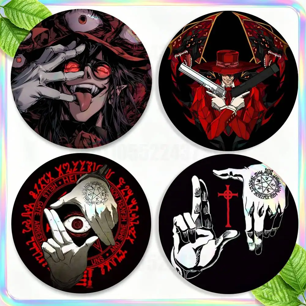 

Cartoon H-Hellsing 2-piece set Free Mix Backpack Clothes Jewelry Accessories Round Badge Collection Gifts