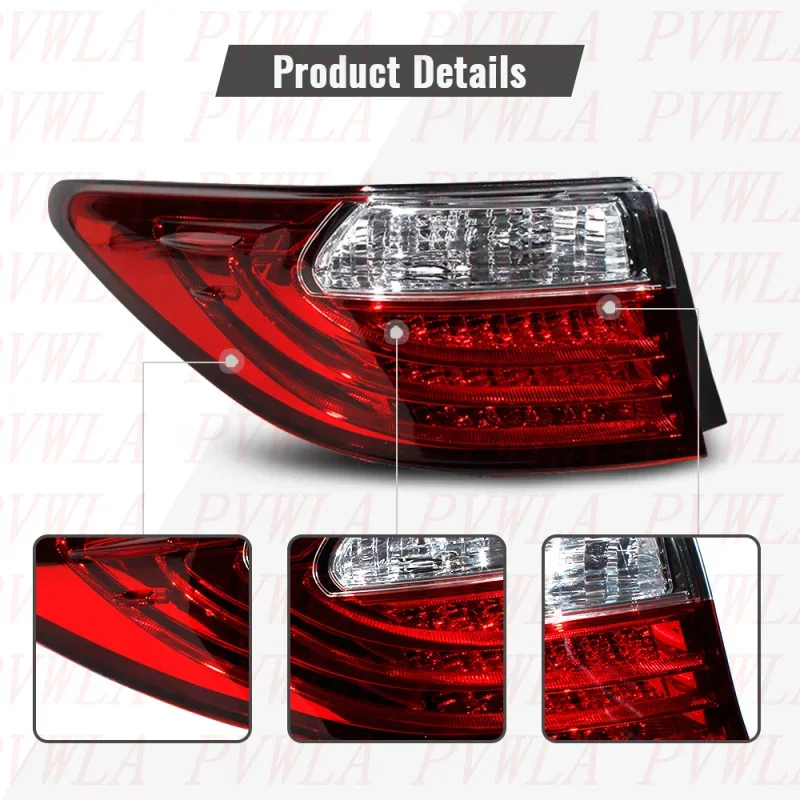 Für Lexus ES350 2013 2014 2015 Linke Äußere Seite LED 3 Pins Rücklicht Hinten Lampe Bremslicht Auto zubehör 81561-33560