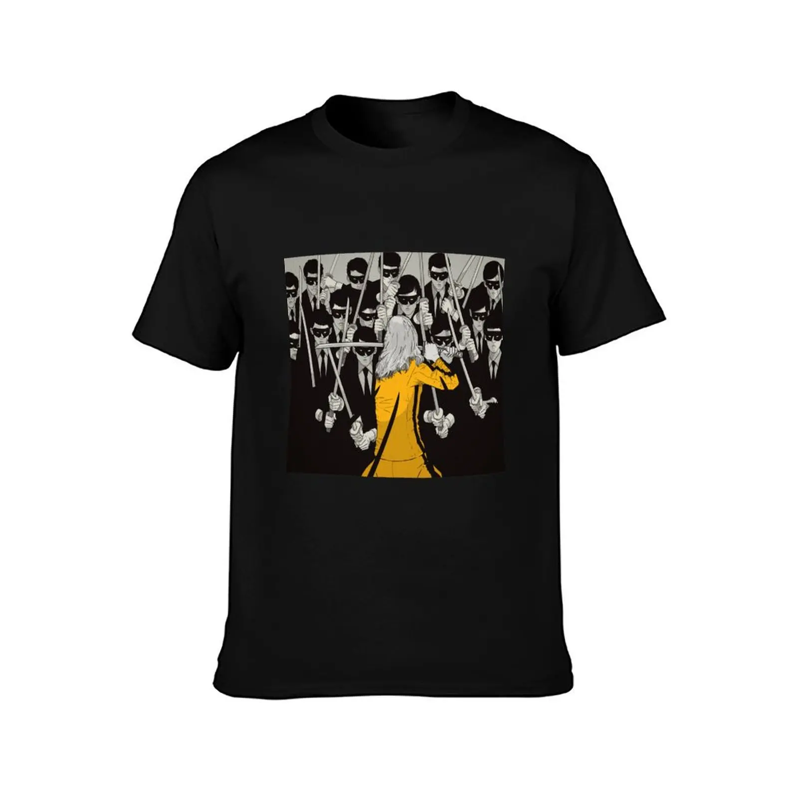 Kill Bill Concept Art T-Shirt Simple Line Art Print Tee T-Shirt
