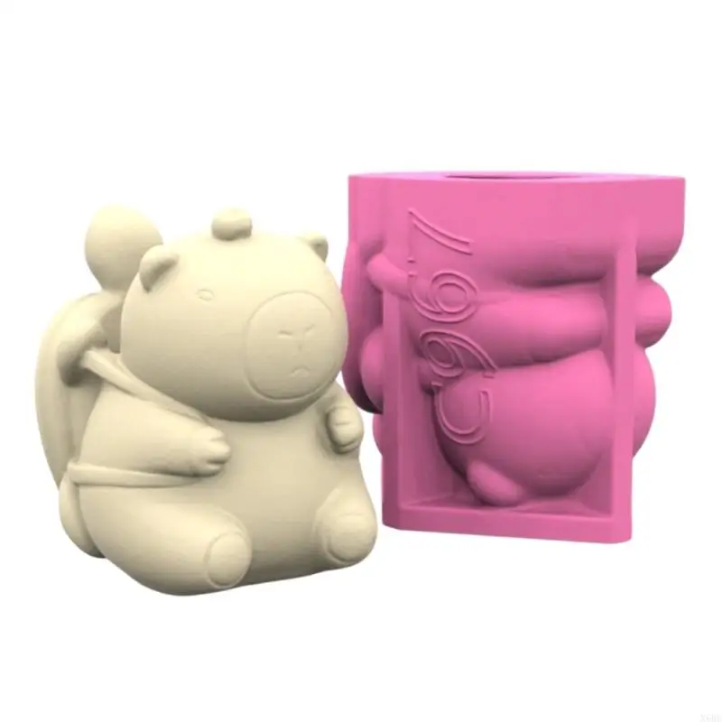 

Мультяшная капибара, фигурки, 3D силиконовая форма, смола, сочные цветочные горшки, форма, сделай сам, ремесло для домашнего офиса, декор для рабочего стола