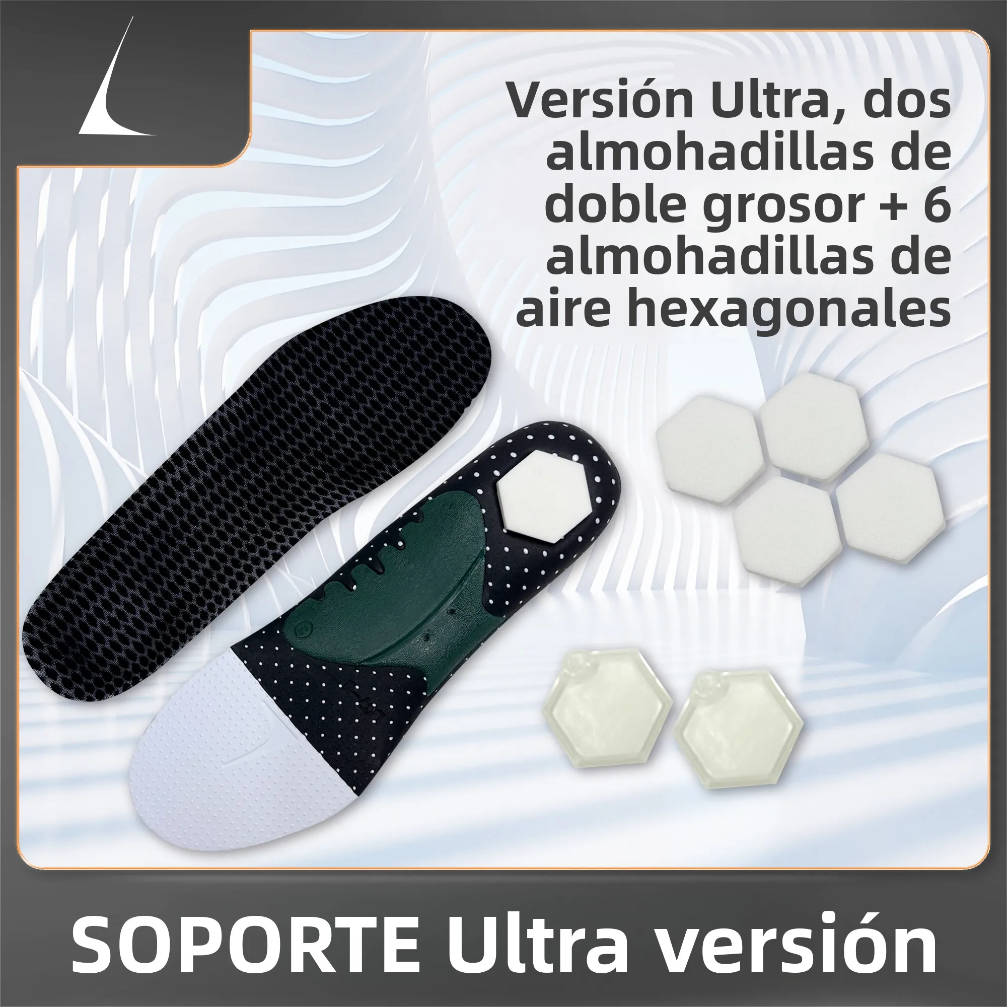 Plantillas mejoradas LC7 para el antepié y talón, compatibles con Kyrie 5, 6, 7 y otros zapatos con amortiguación de aire en ...