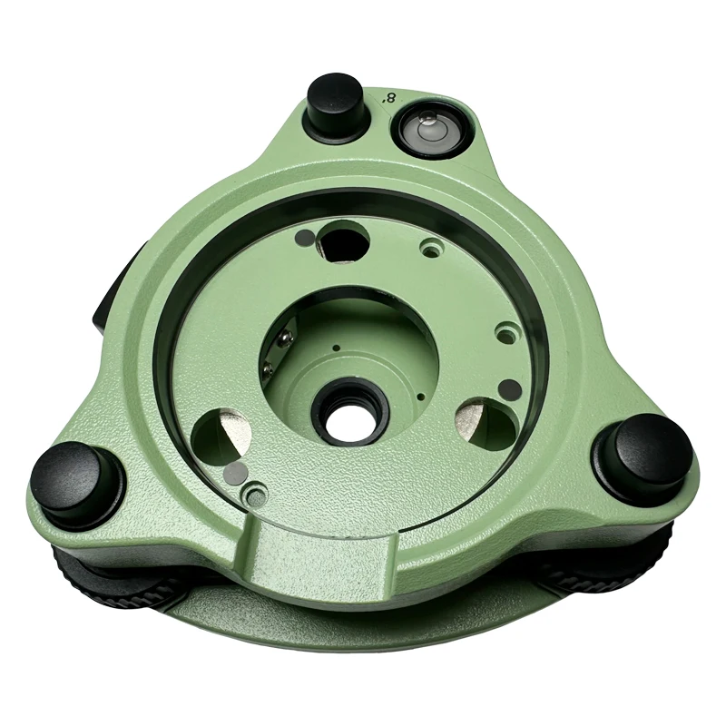 Imagem -02 - Tribrach para tipo Swiss Sations Totais sem Prumo Óptico Verde com Logotipo Gdf121