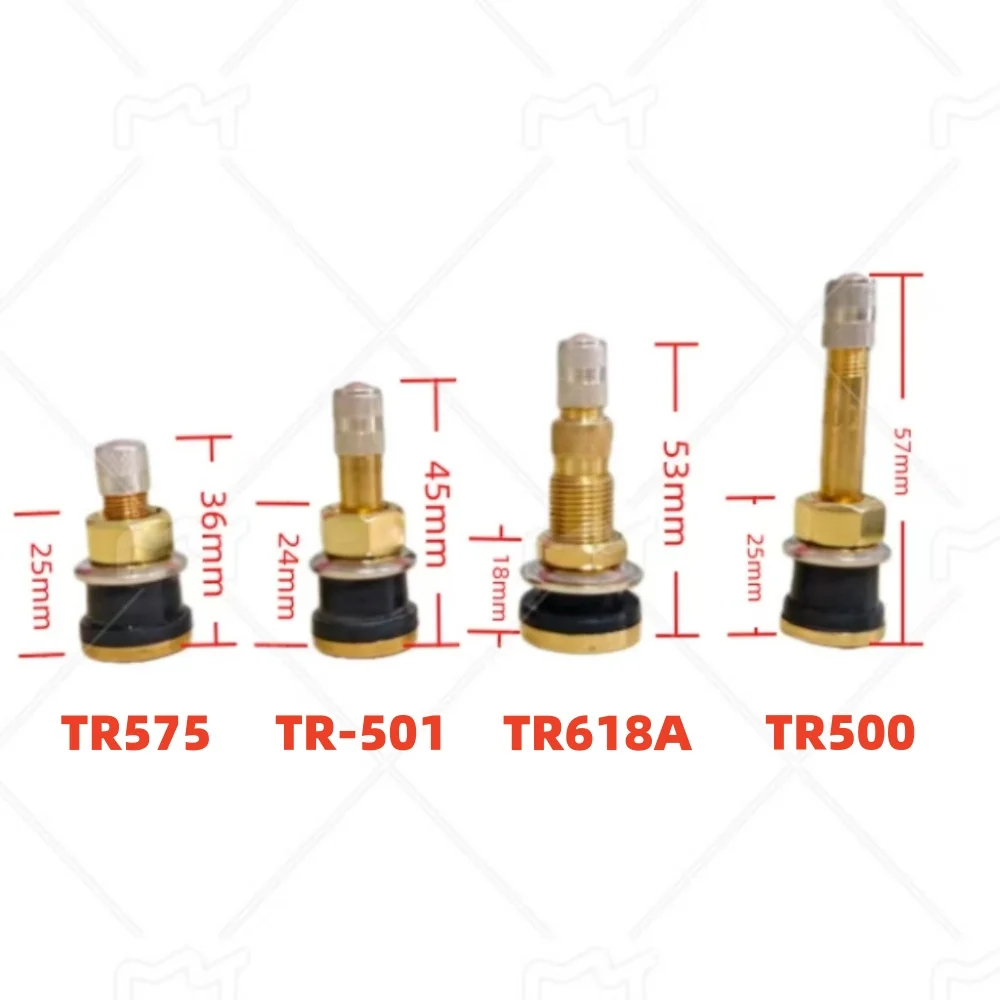 Truck, bus, tubeless truck valve stem, compression-fitted pure copper valve stem, tubeless tire inflation valve