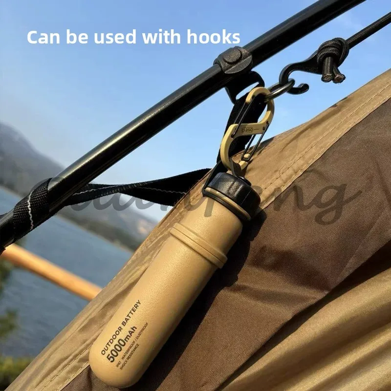 Large Capacity Power Bank Integrated Portable Outdoor Camping Tent Retro Multi-Functional  Life Lighting