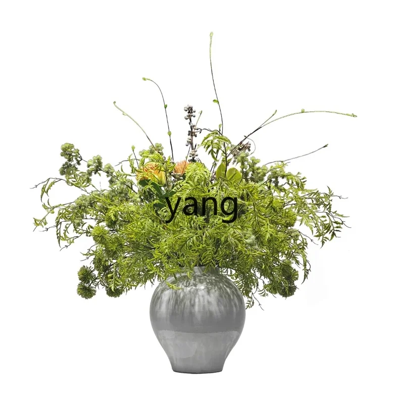 

Lmm new Chinese imitation flower decoration hotel clubhouse front desk fake flower decoration