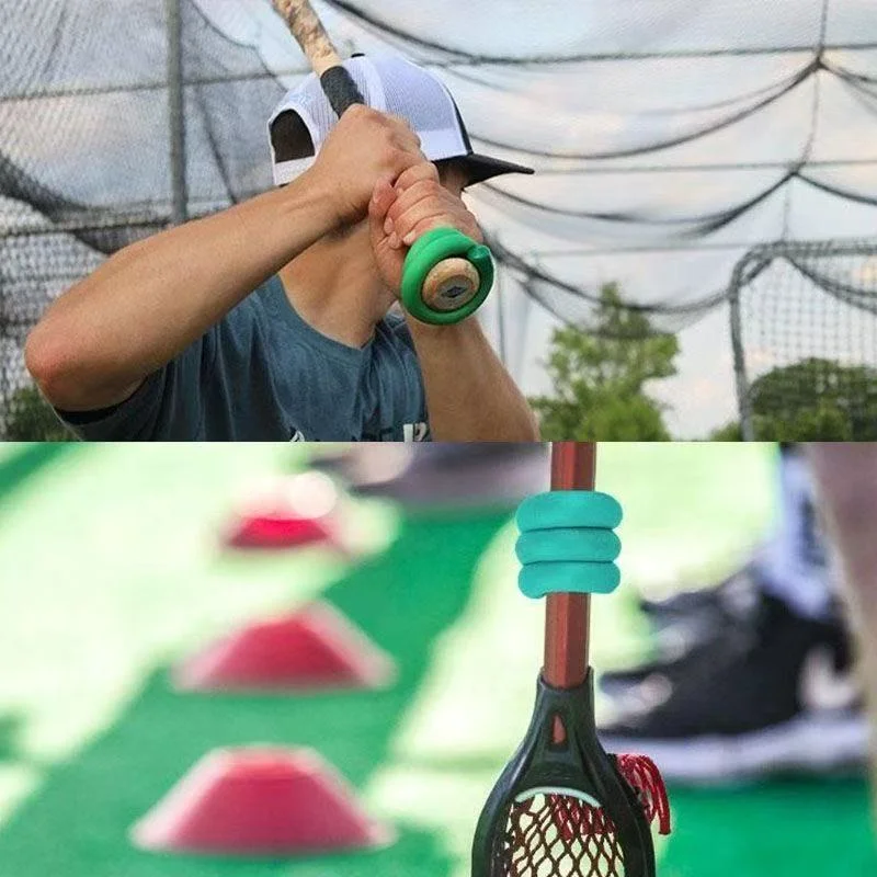 Hockey Stick Weight Trainer, Bendable Weight Ring for Baseball Tennis Racket Strength Training