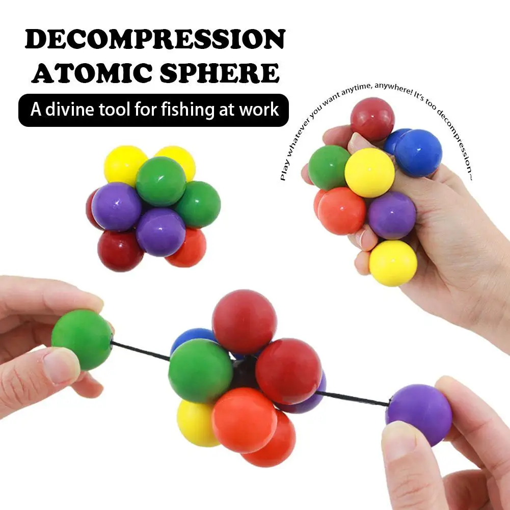 Magiczna zroszony piłka dekompresyjna Atomic Ball Fidget Puzzle Ball zabawki nowość kreatywne zabawki antystresowe dla dzieci dorosłych H0A1