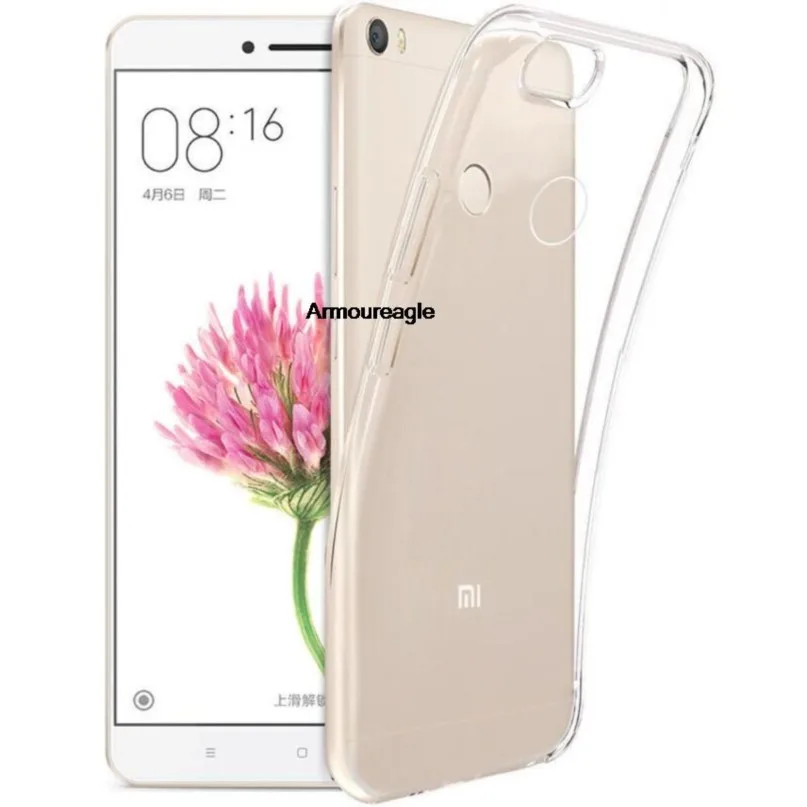 for xiaomi mi max 3 soft tpu case transparent silicone phone case on for mi max 2 shockproof safe thin clear protective cover