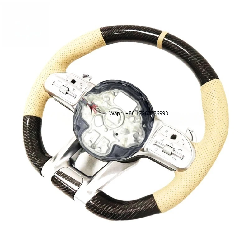 

Customizable Carbon Fiber Steering Wheel for a E C S G Class Shock Absorption Quick Steering Response