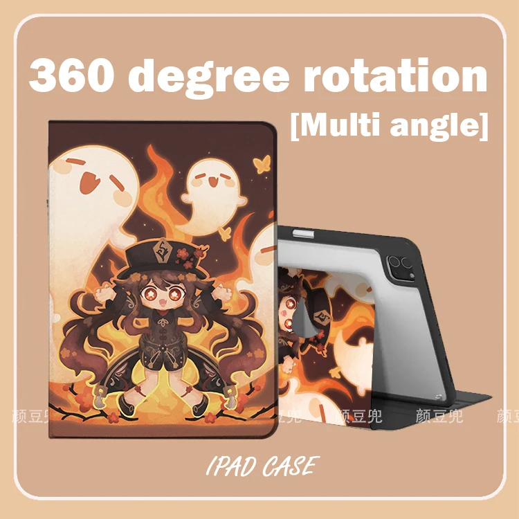

Hutao Anime Genshin Impact fund Case For iPad 10.2 8th Air 4 5 6 Mini 5 6 7 Case Luxury Silicone For iPad Air 4 Pro13 IPad 11th