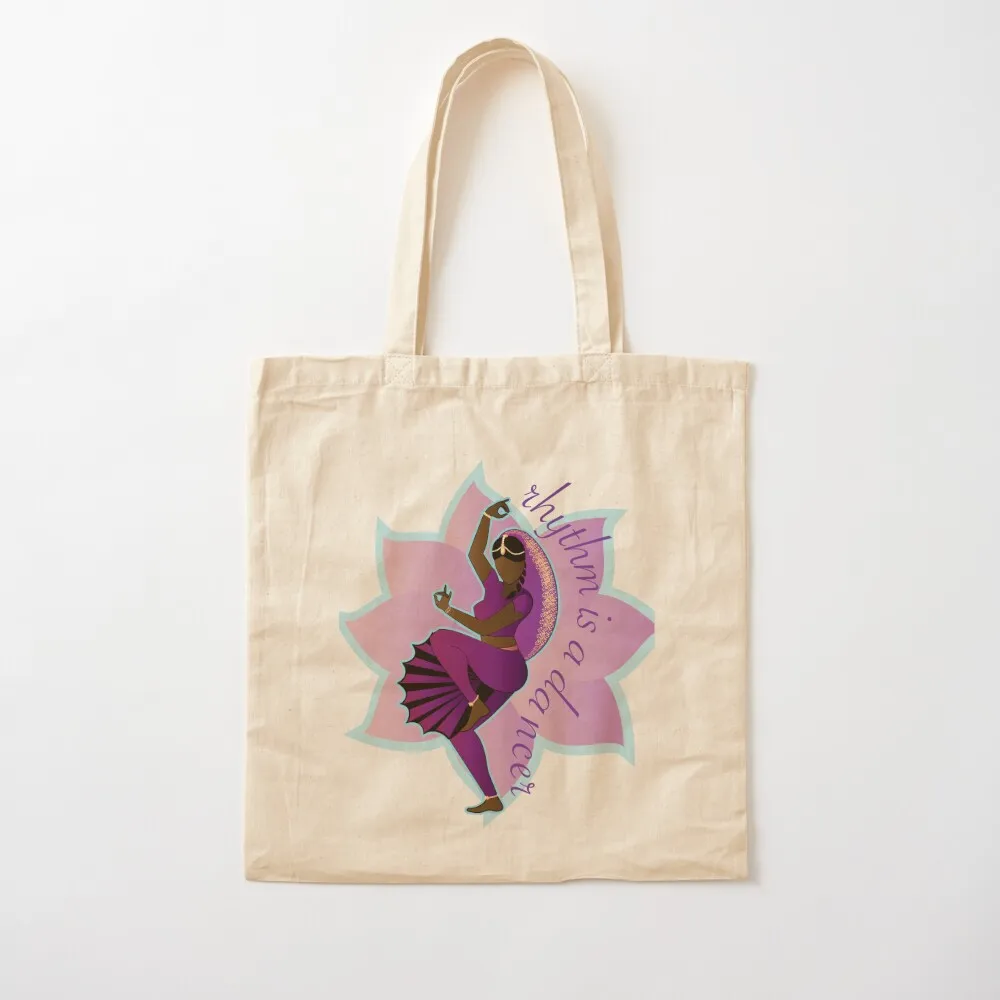 Bharatanatyam : Classical Indian Lotus Dancer Tote Bag tote bag men's shopping bag female Reusable bags Canvas Tote