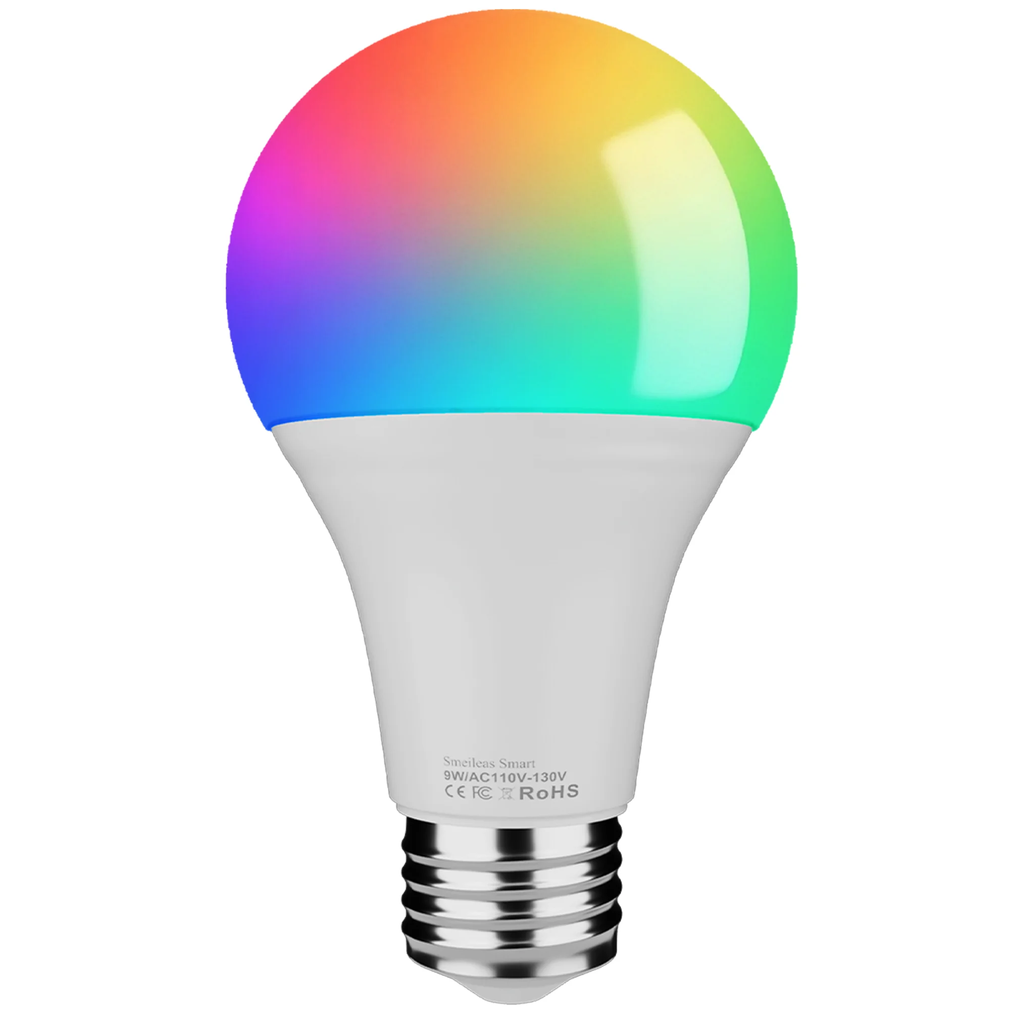 4pcs, RGBCW Smart Light Bulbs, Color Changing Dimmable Bulbs with Music Sync & App Control, Smart Home Lights for Bedroom.