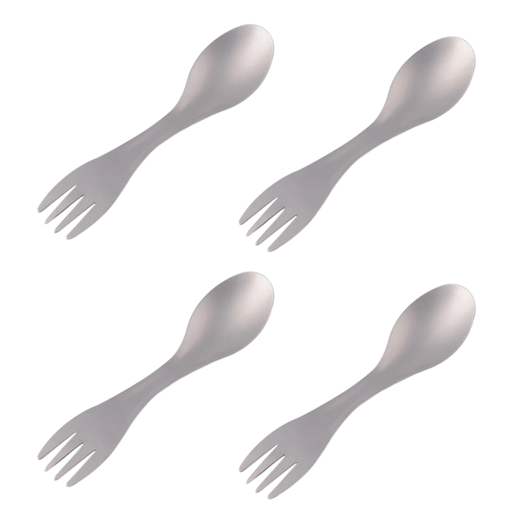 A93E-4X Pure Titanium Outdoor Camping Picnic Hiking Cookware Backpack Spork Spoon Fork