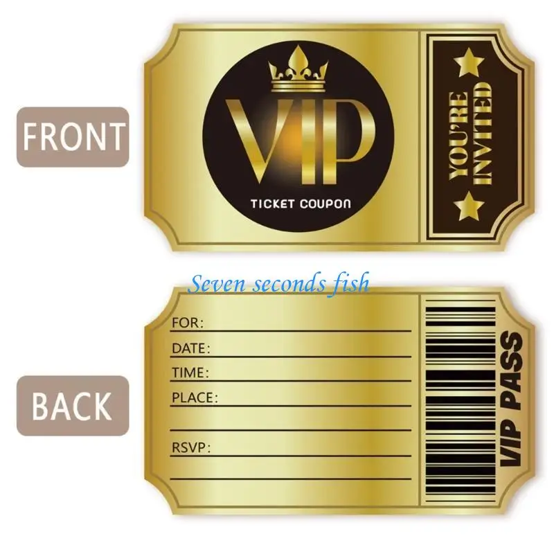 L74B 100pcs cartões convite VIP WETLID