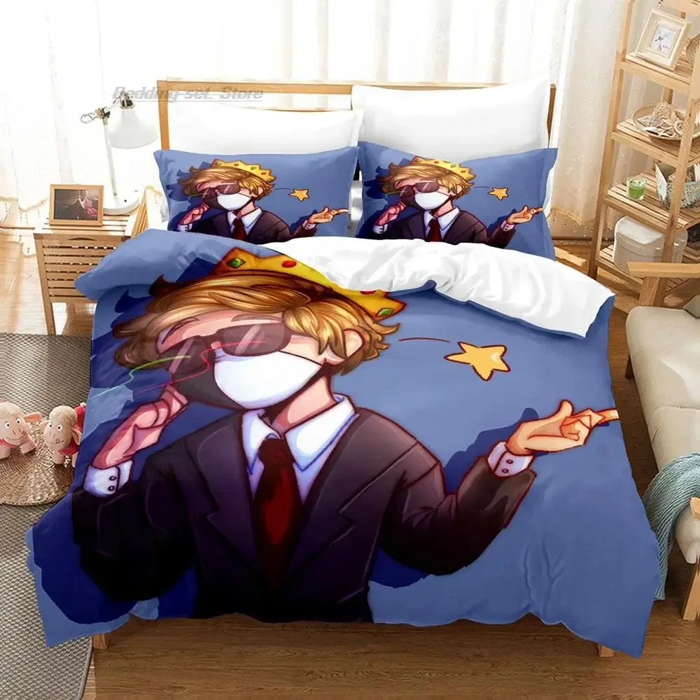 

Ranboo Bedding Set Single Twin Full Queen King Size Bed Set Aldult Kid Bedroom Duvetcover Sets 3D Print Anime bed sheet set