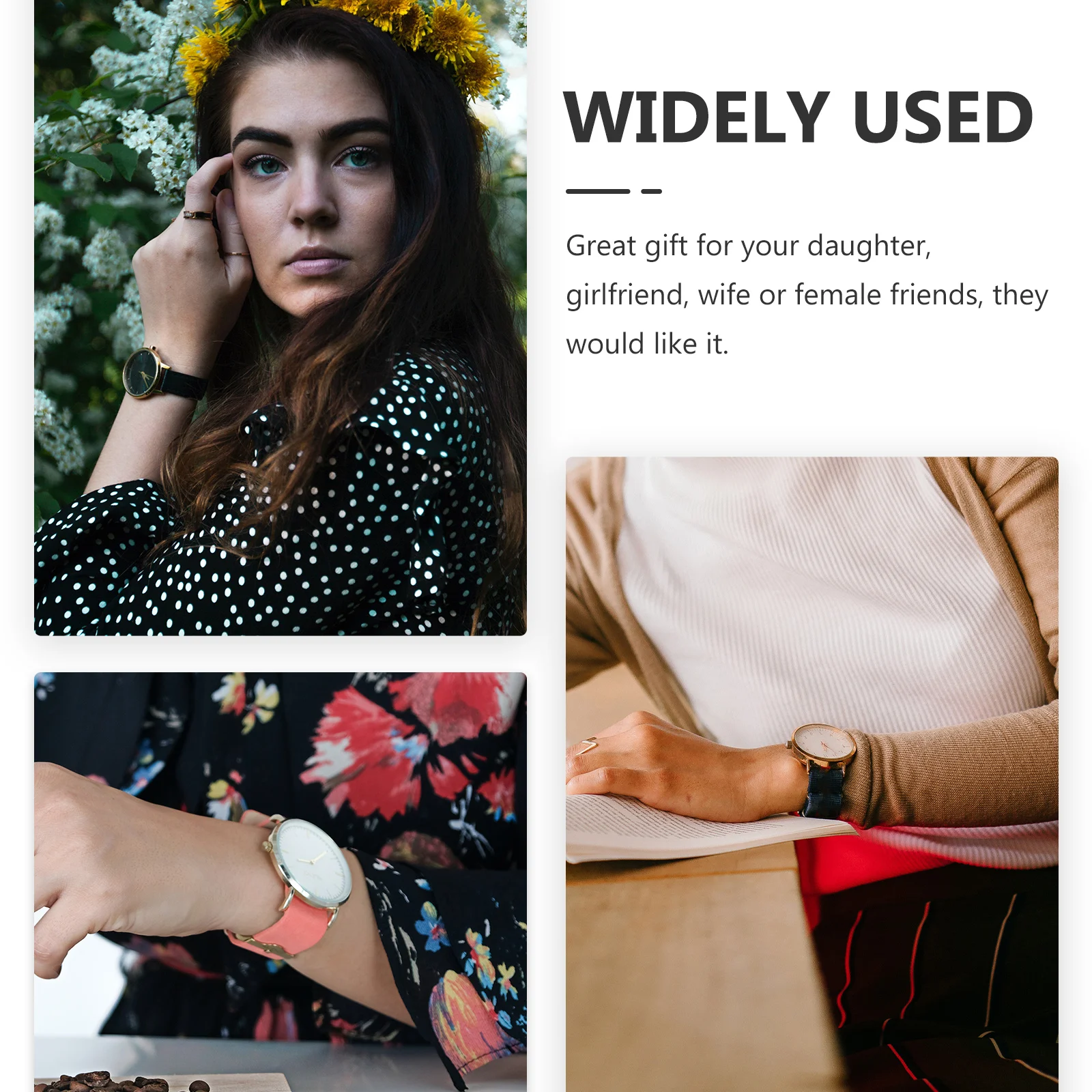 

Ladies Watch Delicate Women Accessory Wear-Resistant Strap Comfortable Durable Fashionable Practical Fine Workmanship Gift