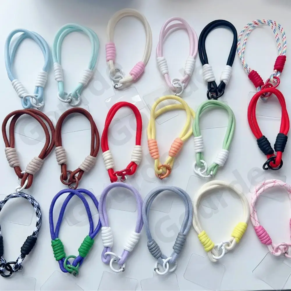 

Gourde Macaron Color Phone Charm Chain Cute Trendy Pastel Short Phone Case Lanyard Wrist Strap Durable for Women