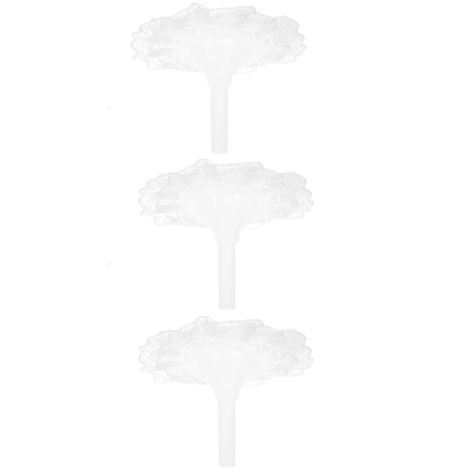 

3 set Handheld Flower Bouquet Holder Artificial Floral Arrangement Support Compact Lightweight Bridal Bouquet Collar Decor Lace