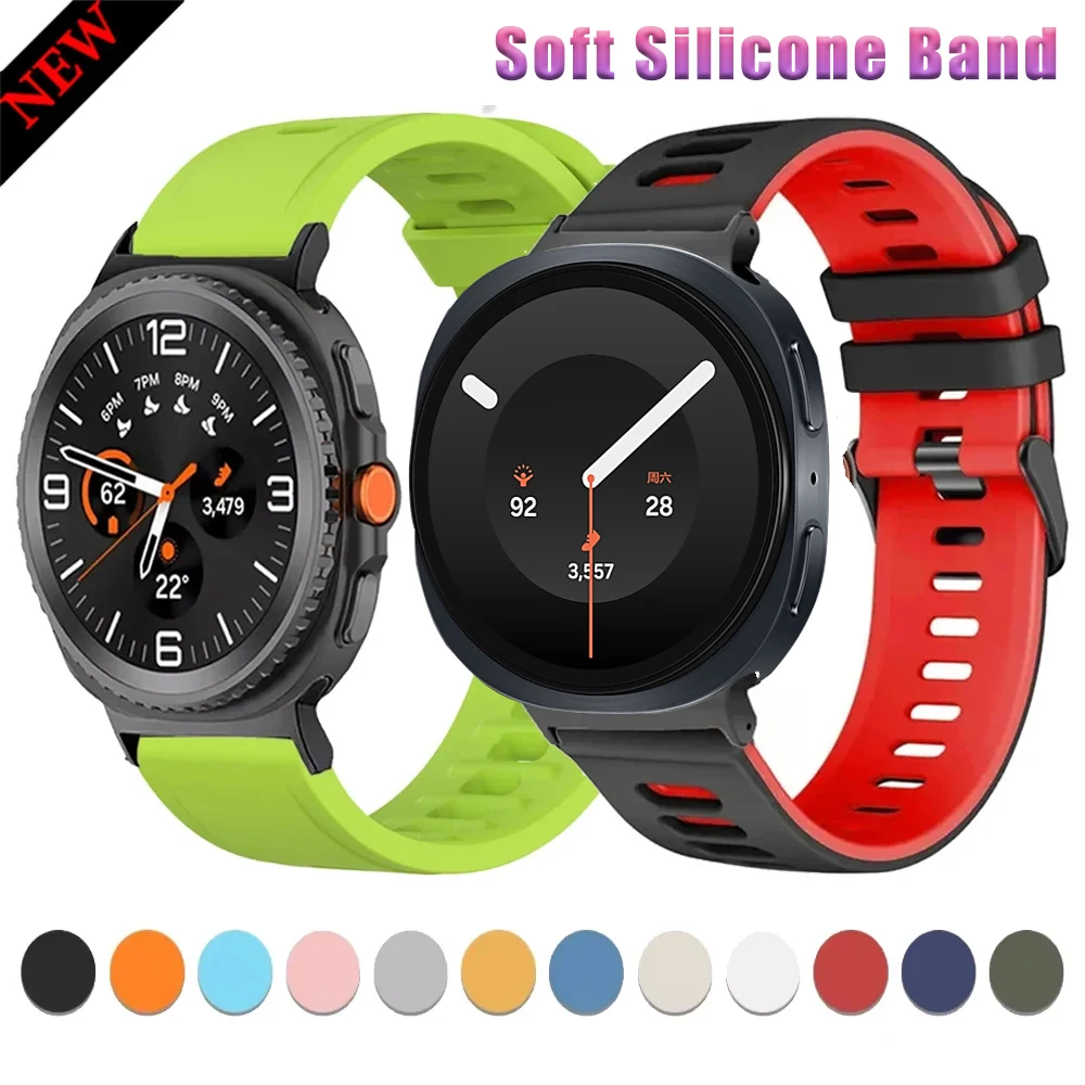 Weiches Silikonarmband für Samsung Galaxy Watch 9-8 44mm 40mm Classic 46mm Komfortables Atmungsaktives Armband für Galaxy Watch 8 Ultra 47mm