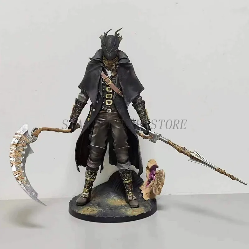 Game Bloodborne Action Figure The Old Hunters Henryk Statue Model Toy Hunter Desktop Ornaments 31cm PVC Collection Child\'s Gifts