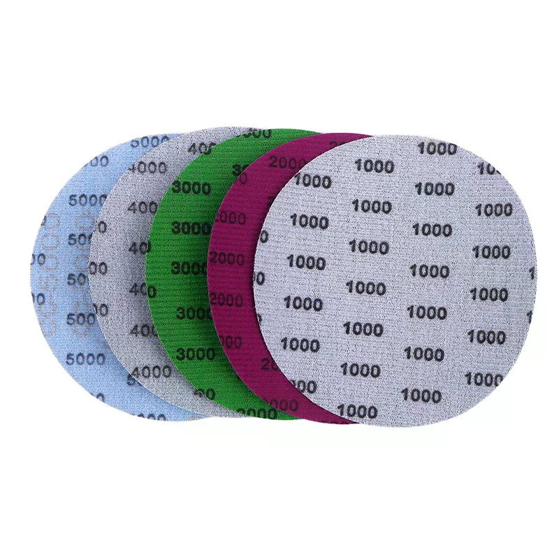Pack of 15/25, 5-Inch Sandpaper Discs with Grits 1000 to 5000 for Wet or Dry Sanding, Ideal for Wood and Metal Polishing.