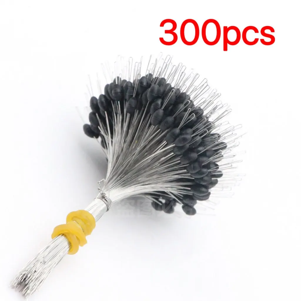 300 Stück/Set Silikon-Space-Bean-Stopper Professioneller Angelposen-Anti-Strang-Angelschnur-Stopper Angelposen-Float
