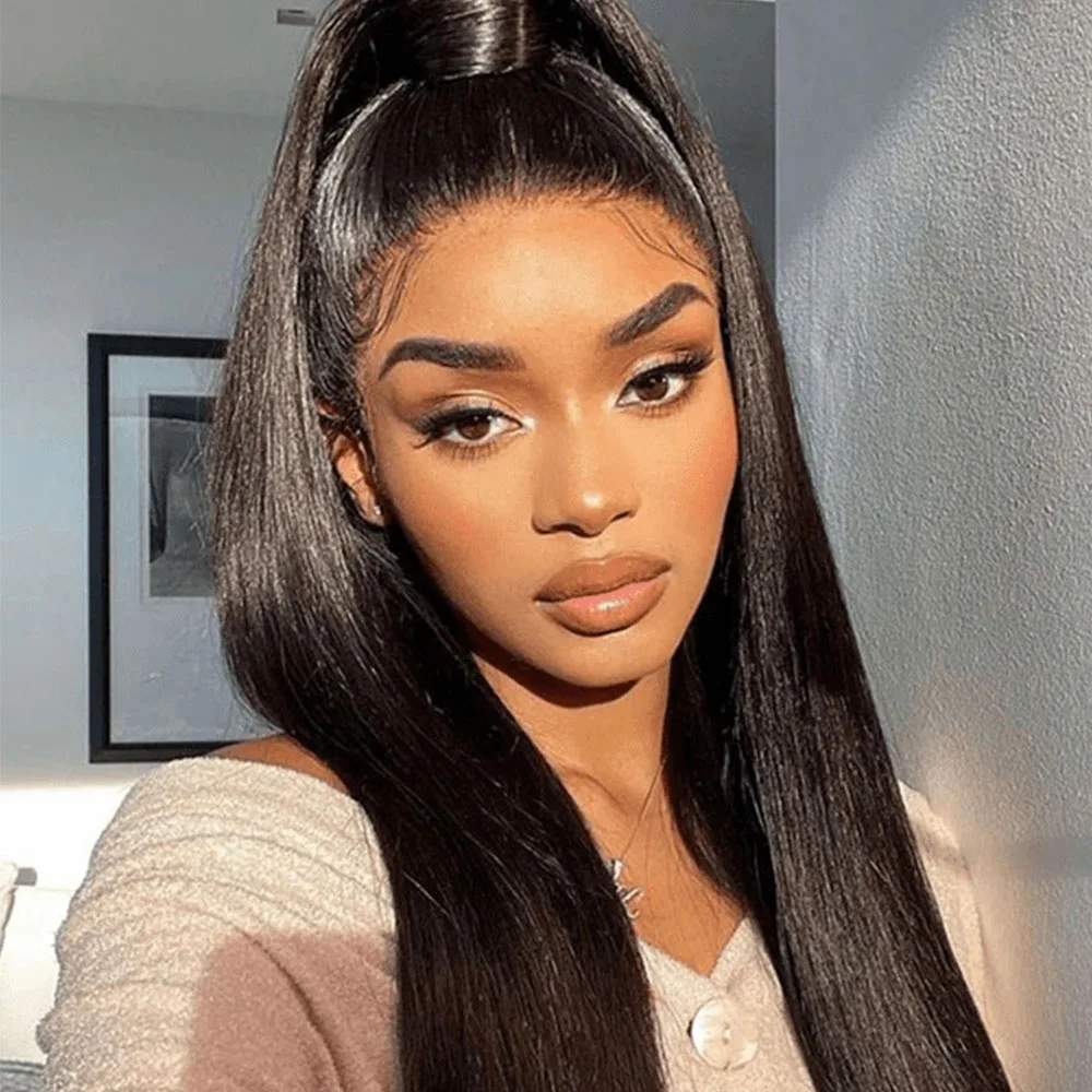 

18- 46 Inch Straight Wave Human Hair 13x6 HD Lace Frontal Wigs 13X4 Lace Front Human Hair Wig Pre Plucked For Black Women 200% Density