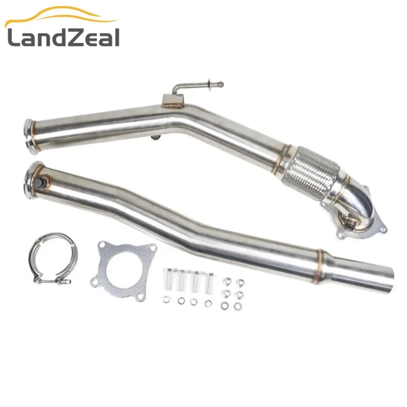 

3 Inch Turbo Downpipe Exhaust Headers Down Pipe for Volkswagen MK5 MK6 Audi A3 2015-2016