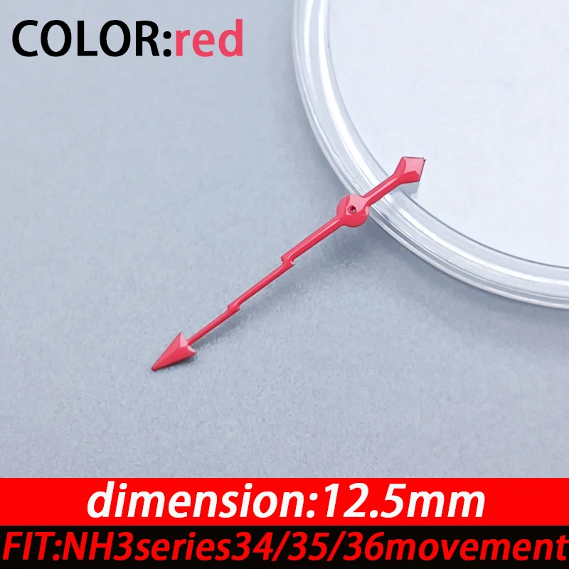 12.5 مللي متر ساعة اليد اكسسوارات البرق ثانية لا مضيئة لسلسلة NH3 34/35/36 ساعة يد تعمل بالحركة استبدال الأيدي