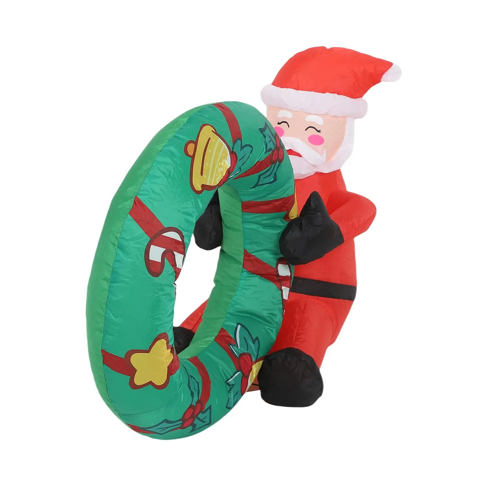 لعبة قابلة للنفخ لعيد الميلاد بإضاءة LED، ديكور خارجي لحفلات عطلة الحديقة ومدخل المنزل