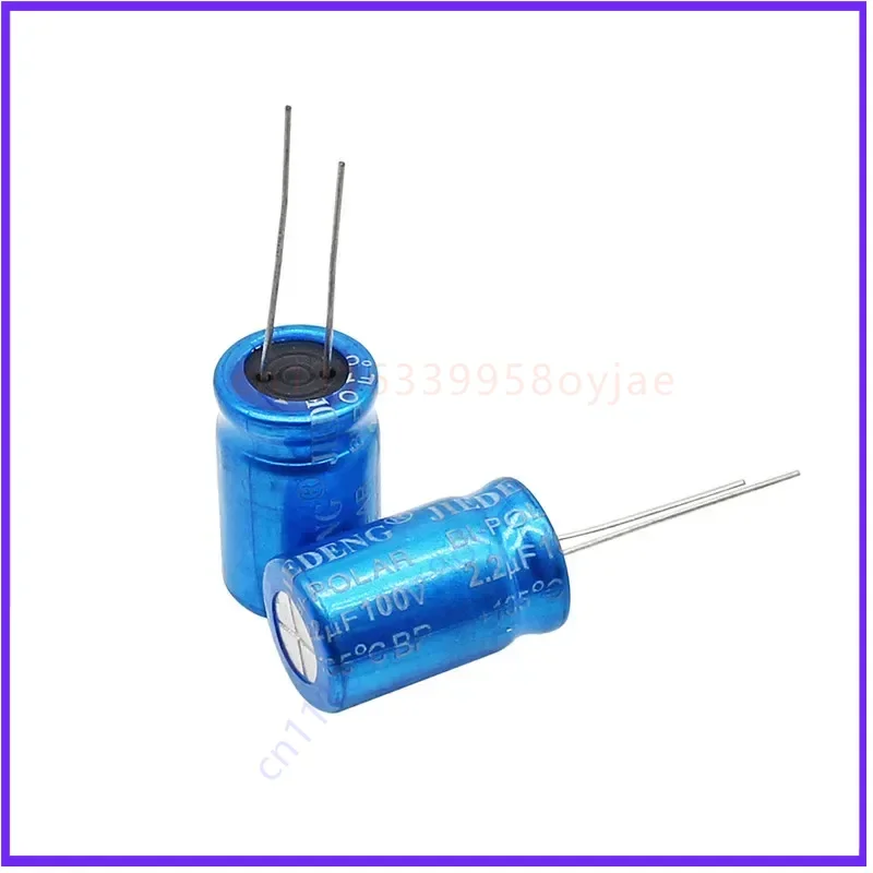 for 2.2UF 100V Non‑Polar Crossover Capacitor Vertical DIY Speaker Capacitor  50pcs