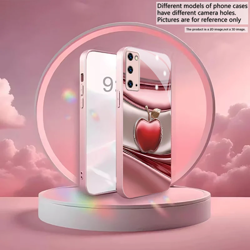 Metal edged gold leaf Pink Metallic Glass Phone Case For Samsung Galaxy S26 S25 S24 S23 Ultra Plus FE S8 S9 S10 Note 9 10 Cover