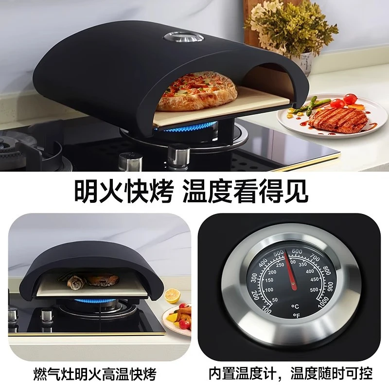 12 inch gas pizza oven box outdoor commercial household indoor barbecue kiln gas stove oven