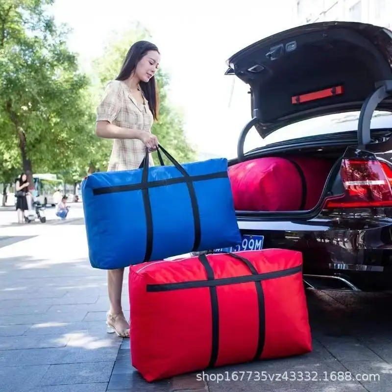 

Многофункциональная сумка для хранения большой емкости, сумка для хранения в полоску на молнии, одеяло для мелочей, студенческая водонепроницаемая модная сумка