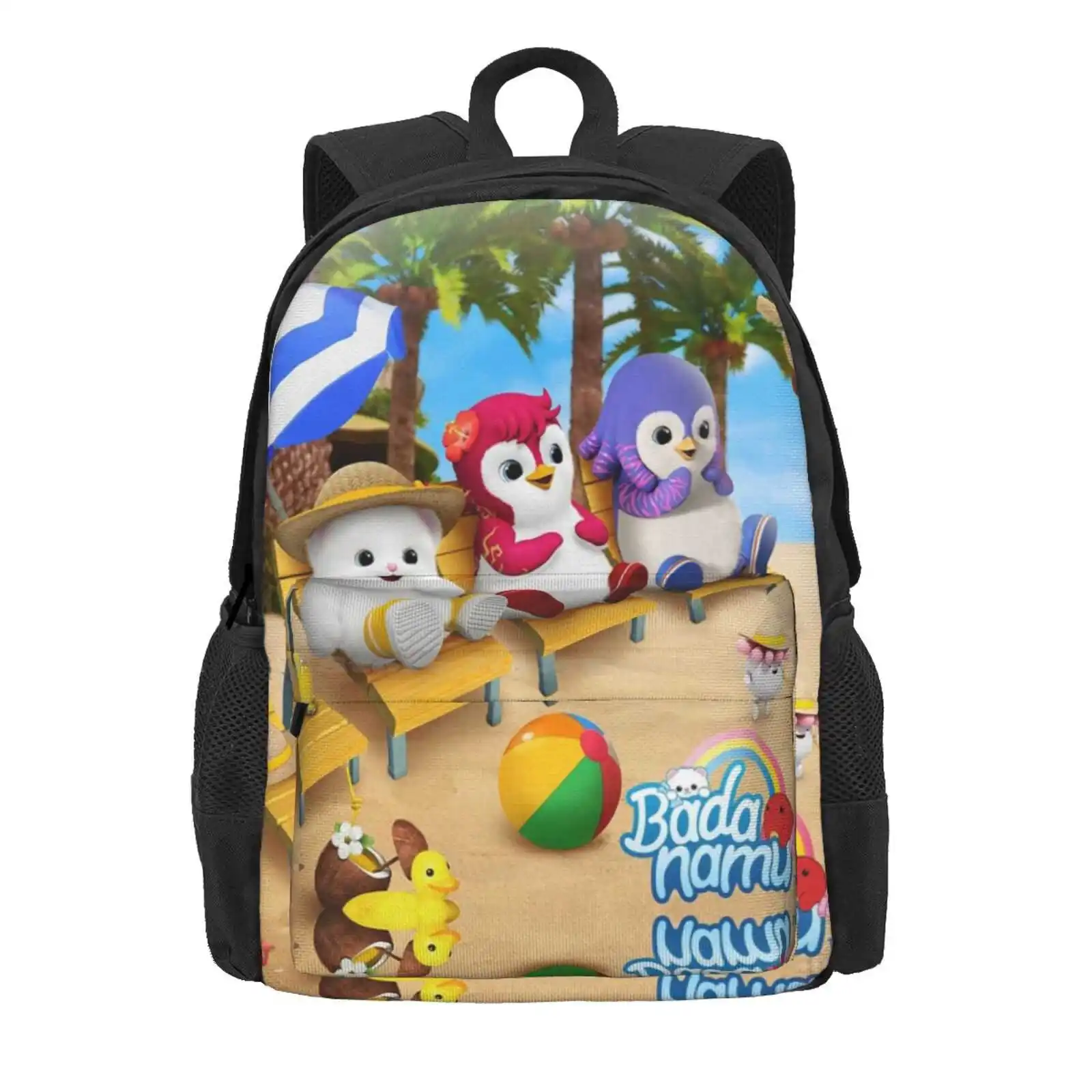 Fiveba Character Cartoon Logo Hot Sale Schoolbag Backpack Fashion Bags Badanamu Curly Pogo Jess Mimi Abby 2021