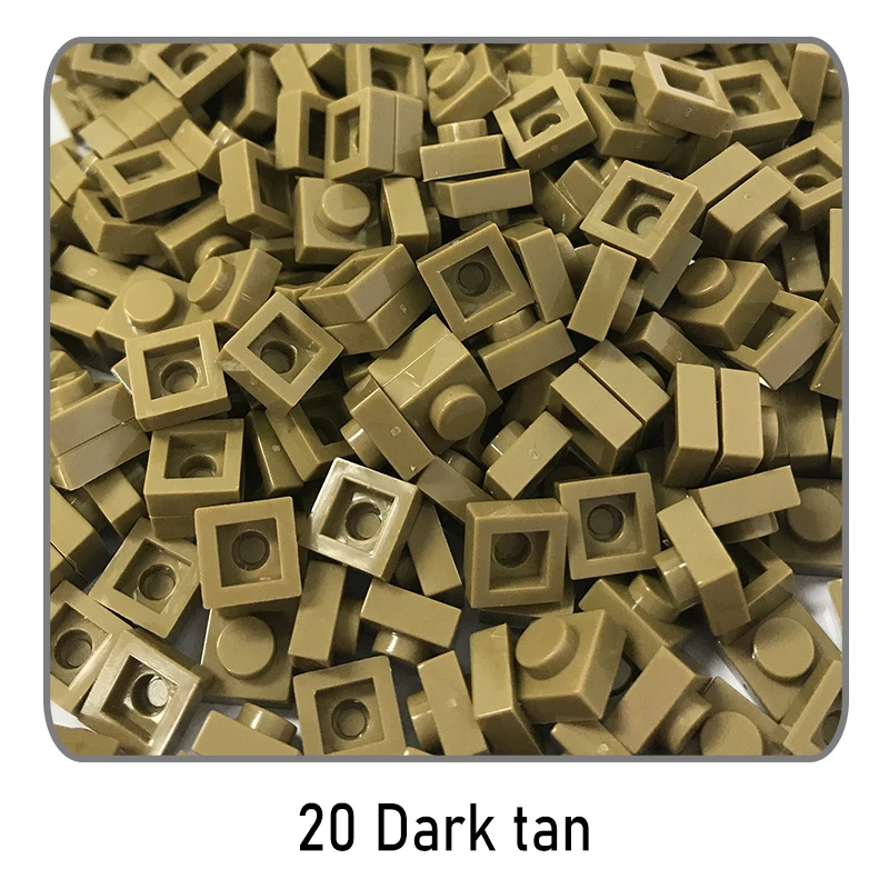 500 stücke/100 stücke DIY Pixel Kunst Bausteine 1x1 Quadratische Ziegel Groß Kompatibel Mit 3024 Dünne Zahlen ziegel Montieren Spielzeug für